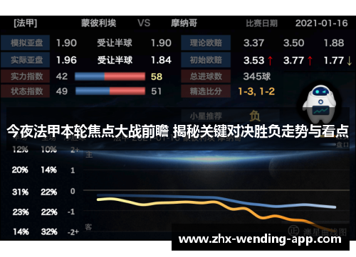今夜法甲本轮焦点大战前瞻 揭秘关键对决胜负走势与看点